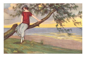 mujer sentada